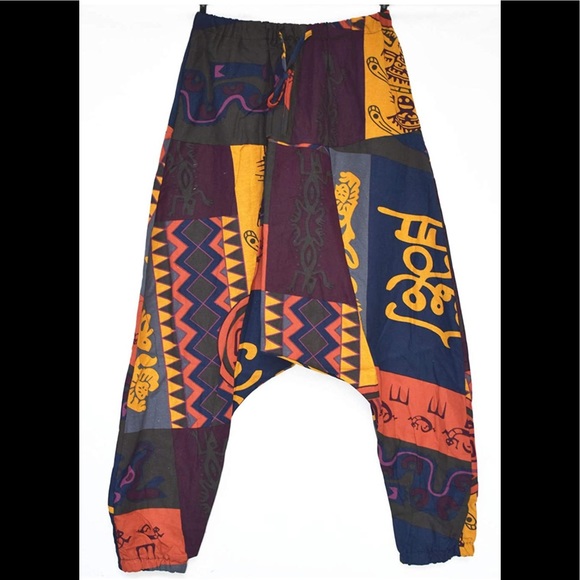 BRAND NEW UNISEX TRENDY BOHO/ GYPSY/ HIPPIE STYLE YOGA PANTS NWT - Picture 5 of 8